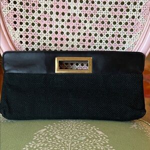 Vintage black clutch